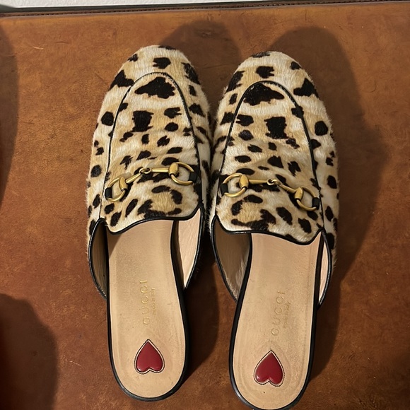 Gucci Princeton mules in calf hair leopard size 38 - Picture 9 of 11
